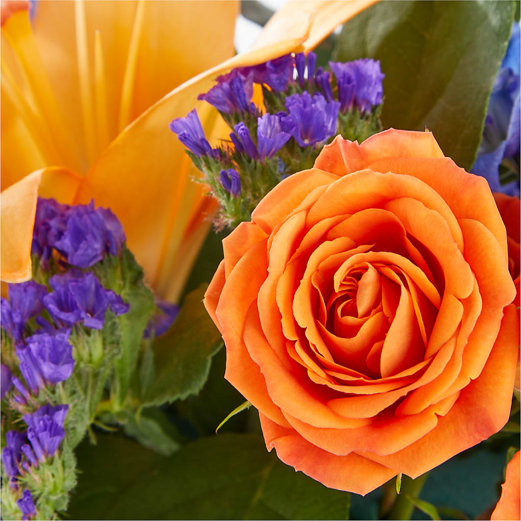 Radiant Citrus Box Bouquet – Precious Flowers And Gifts, Ceres CA