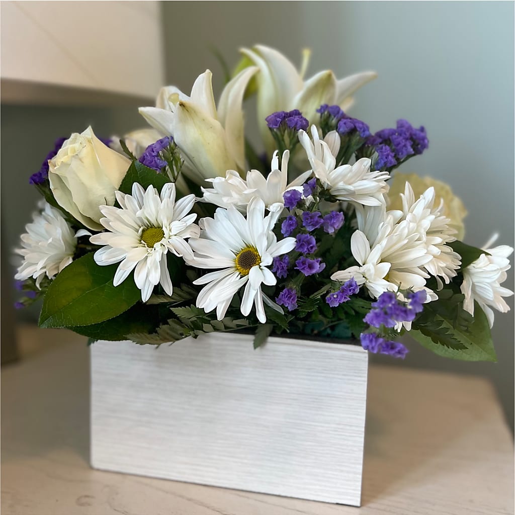 Beyond Blue Box Bouquet – Precious Flowers And Gifts, Ceres CA
