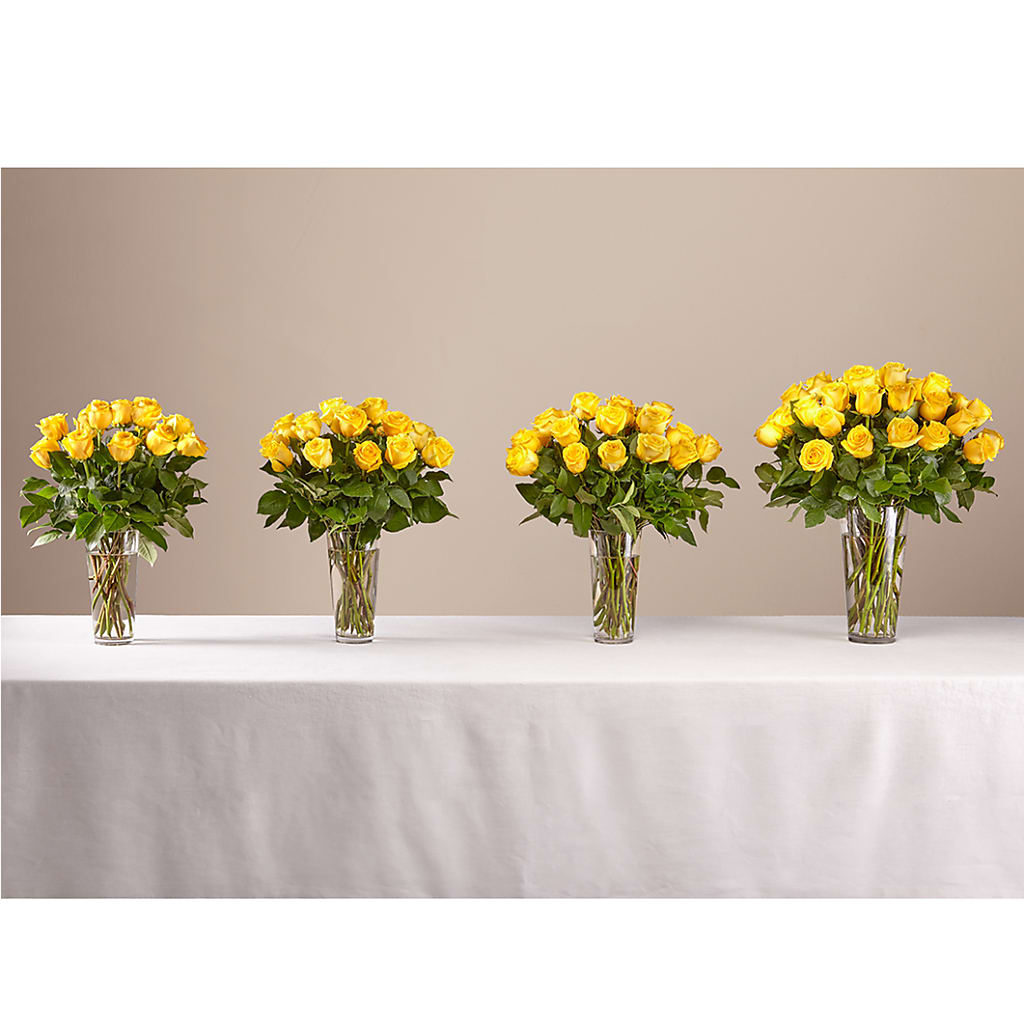 Long Stem Yellow Rose Bouquet – Precious Flowers And Gifts, Ceres CA