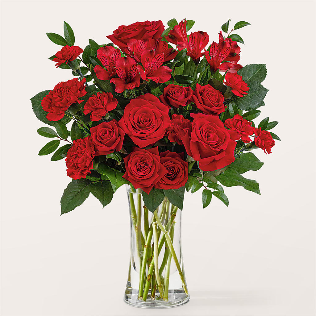 Brilliant Ruby Bouquet – Precious Flowers And Gifts, Ceres CA