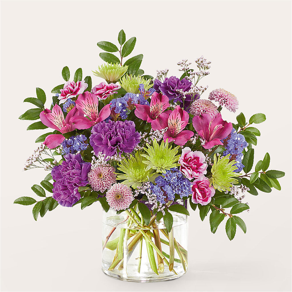 Glass Half Full Bouquet – Precious Flowers And Gifts, Ceres CA