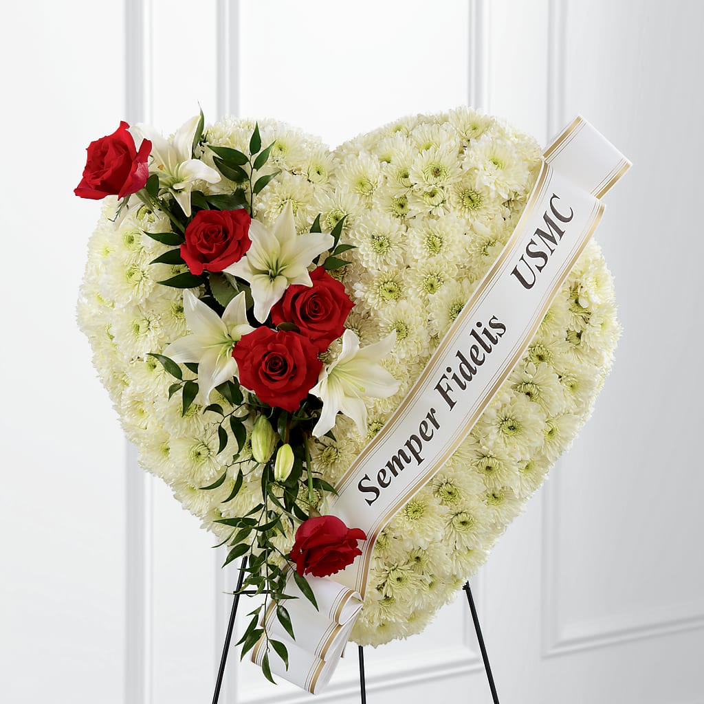 Heartfelt Hero Standing Heart – Precious Flowers And Gifts, Ceres CA
