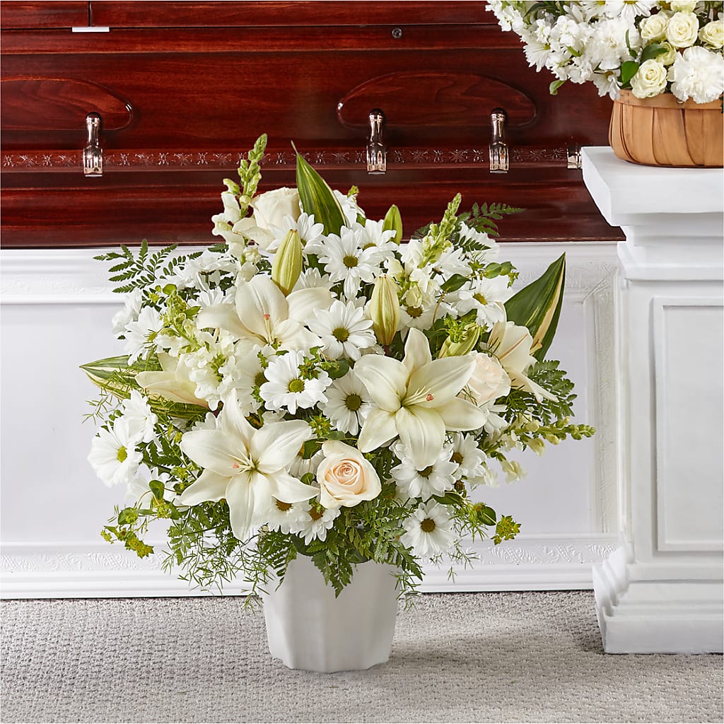 Thoughts of Tranquility Floor Basket – Precious Flowers And Gifts, Ceres CA