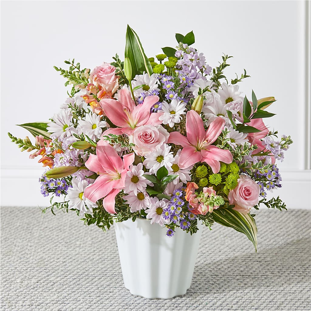 Abundant Compassion Floor Basket – Precious Flowers And Gifts, Ceres CA
