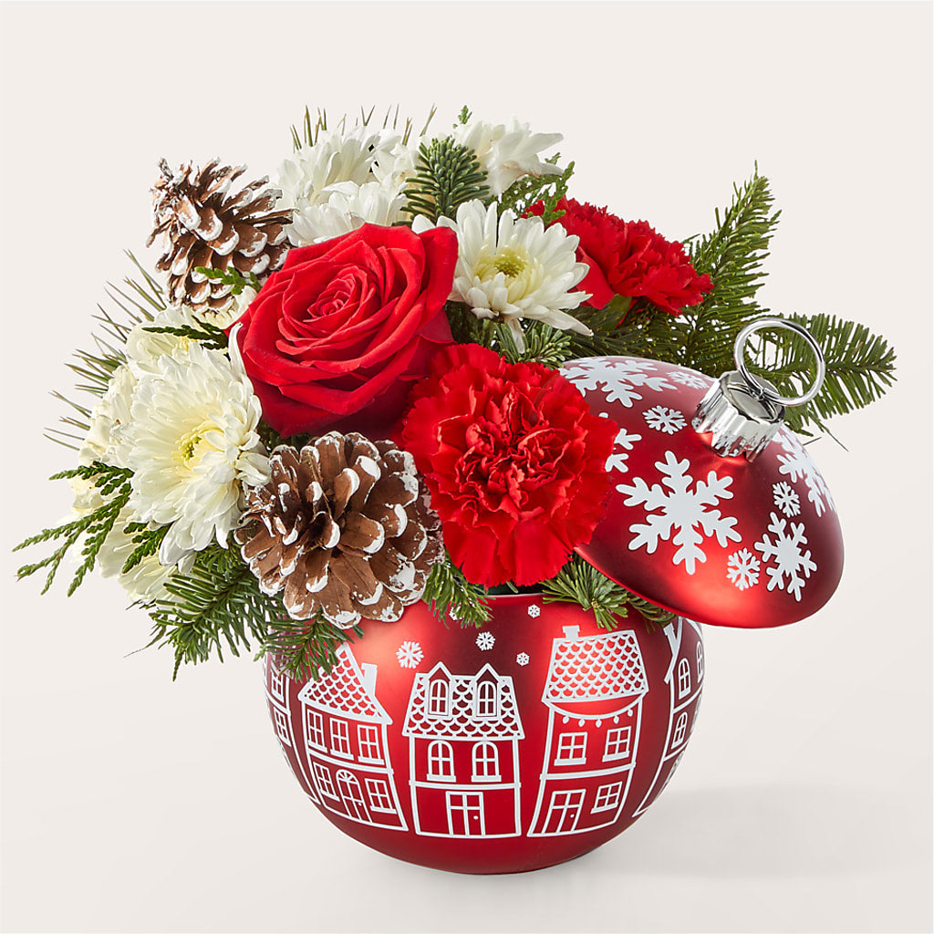 Christmas Village Ornament –  Precious Flowers And Gifts, Ceres CA