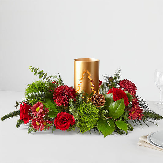 Toast the Season Centerpiece –  Precious Flowers And Gifts, Ceres CA