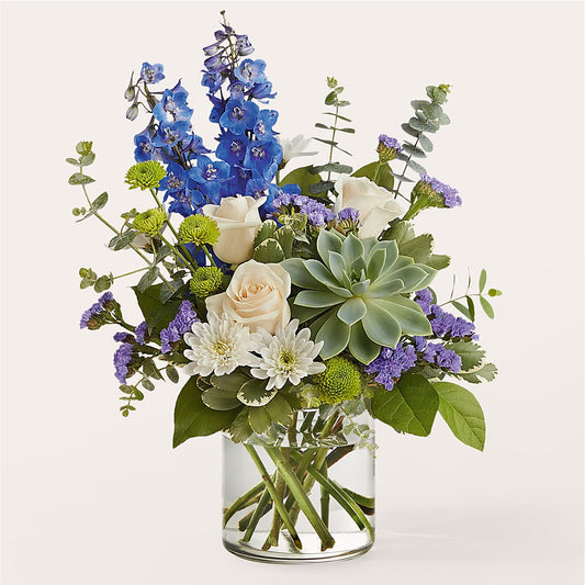 Cerulean Waves Bouquet –  Precious Flowers And Gifts, Ceres CA