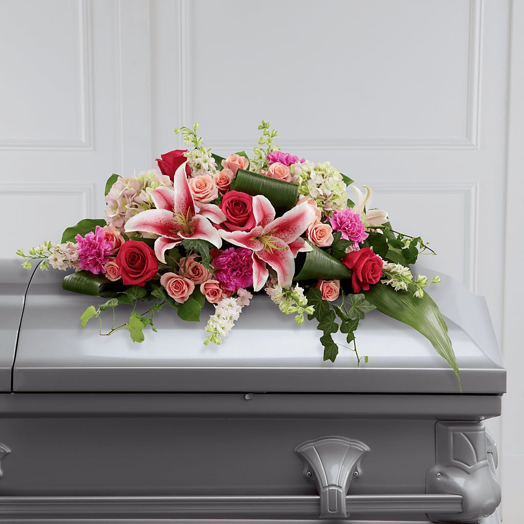 Splendid Grace Casket Spray –  Precious Flowers And Gifts, Ceres CA