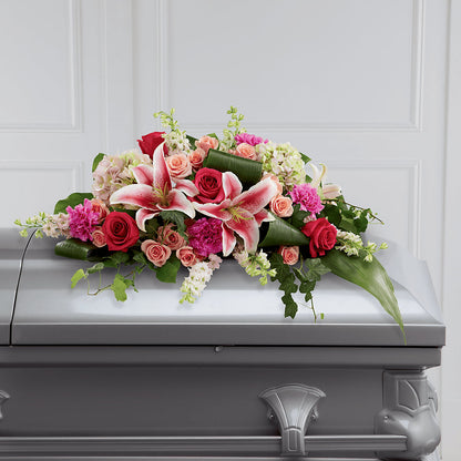 Splendid Grace Casket Spray –  Precious Flowers And Gifts, Ceres CA