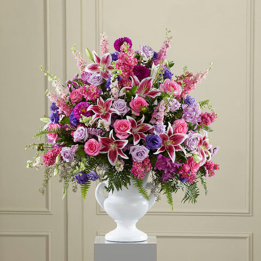 Peaceful Tribute Arrangement –  Precious Flowers And Gifts, Ceres CA