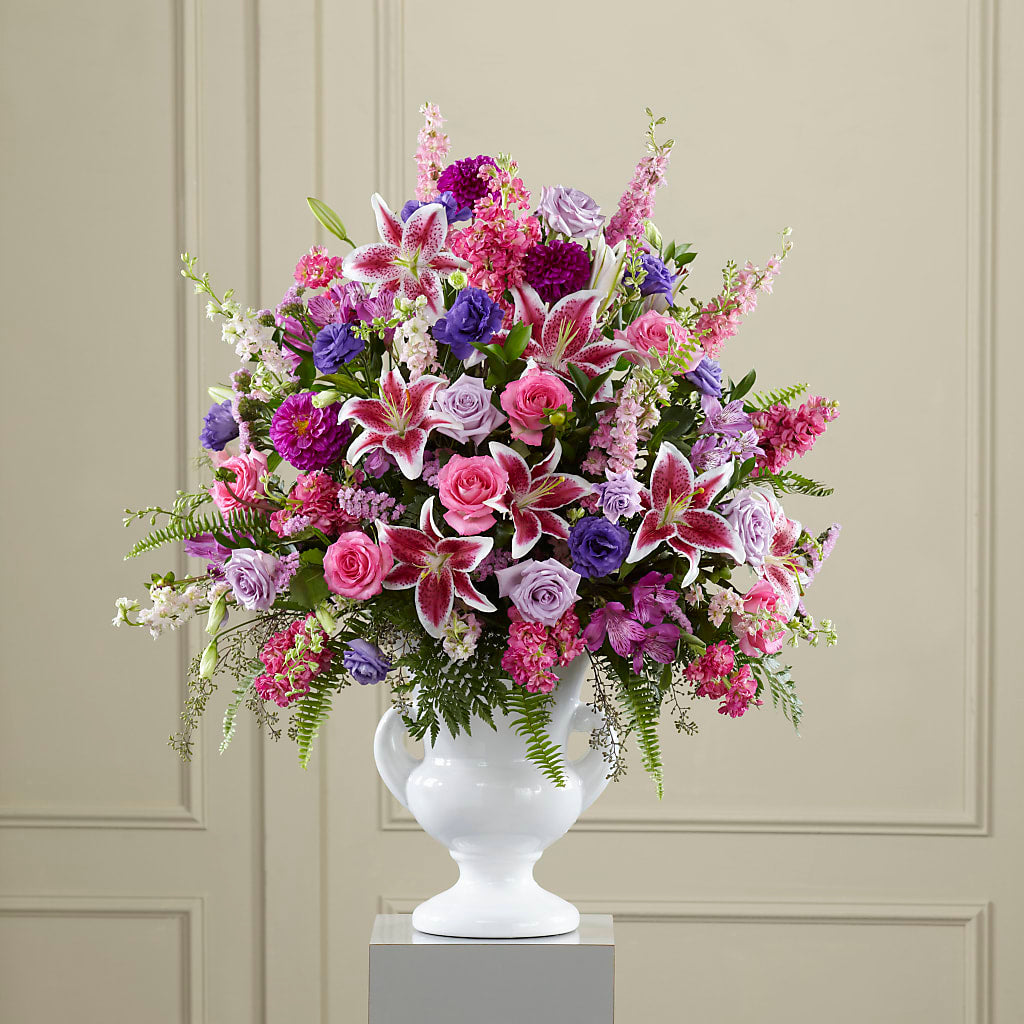 Peaceful Tribute Arrangement –  Precious Flowers And Gifts, Ceres CA
