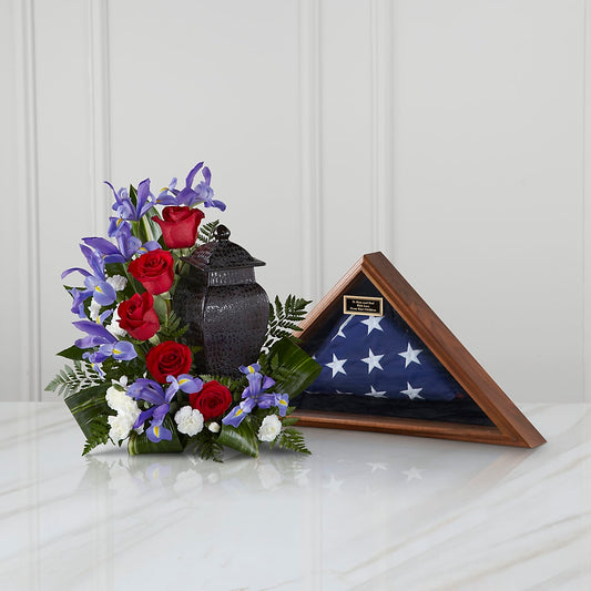 Patriotic Tribute Arrangement –  Precious Flowers And Gifts, Ceres CA