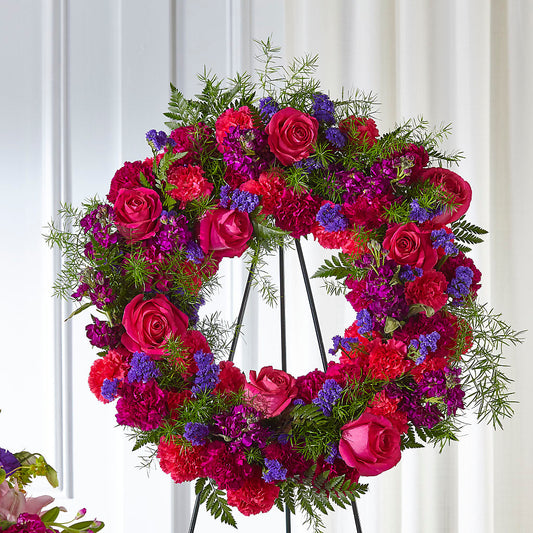Calming Colors Wreath –  Precious Flowers And Gifts, Ceres CA