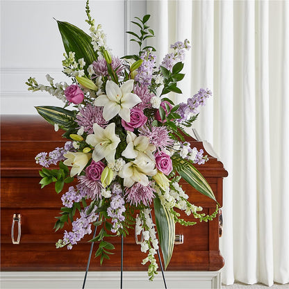 Grateful Hearts Standing Spray –  Precious Flowers And Gifts, Ceres CA