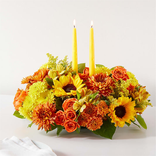 Autumn Harmony Centerpiece –  Precious Flowers And Gifts, Ceres CA